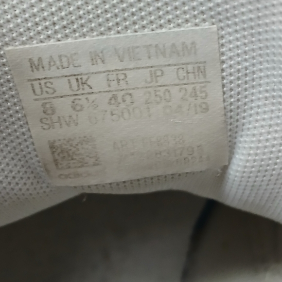 Adidas Falcon Cloud Women Sneakers -color white & gold metallic Size 8 - Picture 3 of 6